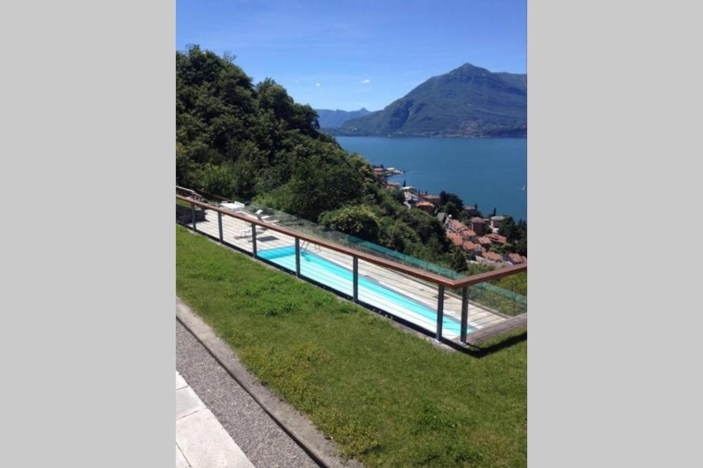 Magic Lake View With Beautiful Pool Area Беллано Экстерьер фото